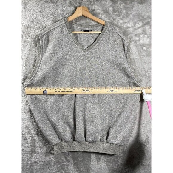 Vintage Y2K, Golf Sweater, Vest, Nike Gray Knit Pull Over From The 90S 2000 XL - Picture 10 of 13